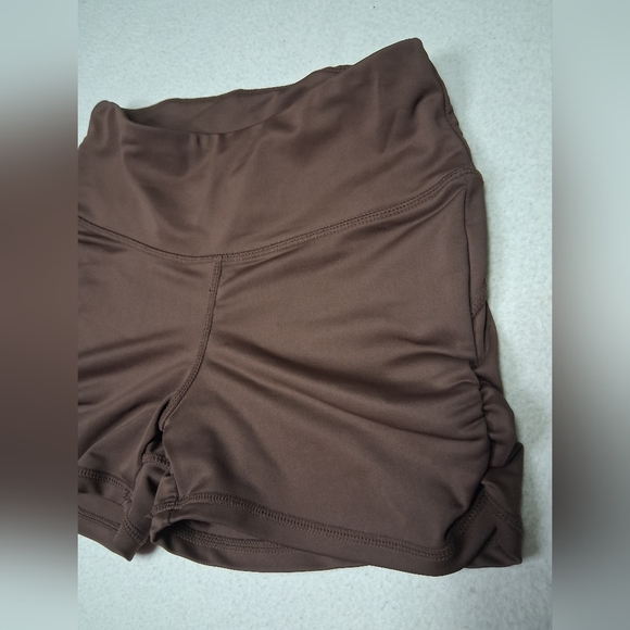 Stylish Brown Workout Shorts - Picture 2 of 5
